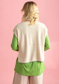 “Edna” recycled cotton, sleeveless favourite sweater - undyed