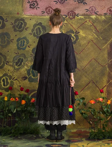 Robe "Pimpinella" en coton biologique - noir
