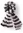Gestreifter Schal aus Öko-Baumwolle - ungebleicht-schwarz