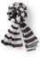 Gestreifter Schal aus Öko-Baumwolle (ungebleicht-schwarz Einheitsgröße)