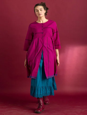 “Ava” woven organic cotton dress - hibiscus