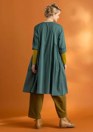 “Hedda” woven organic cotton dress - opal green