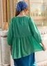 “Insta” artist’s blouse in organic cotton (light oriental green S)