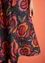 “Great Rose” woven organic cotton/silk dress (black XS)