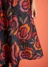 “Great Rose” woven organic cotton/silk dress (black XS)