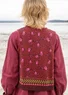 “Aurora” organic and recycled cotton/wool knit waistcoat (aubergine M)