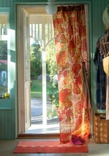 “Anaya” organic cotton curtain - chilli