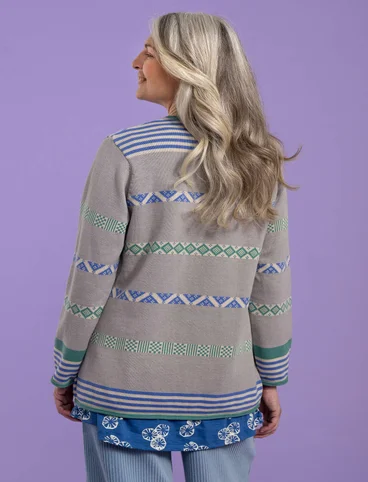 “Shoko” sweater in organic cotton - heron