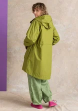 “Vendela” woven organic cotton parka - green pepper