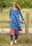 “Star” organic cotton jersey dress (porcelain blue S)