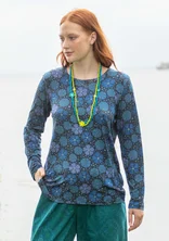 “Cress” lyocell/elastane top - dark indigo