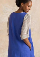 “Esme” woven dress in organic cotton/linen - lupin