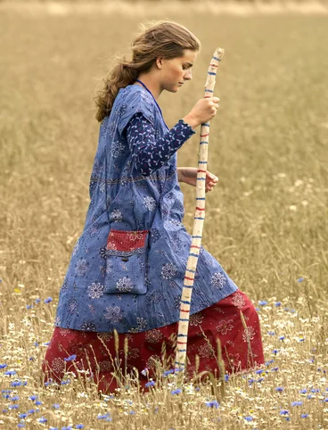 Robe "Mallika" en coton biologique - bleu ciel