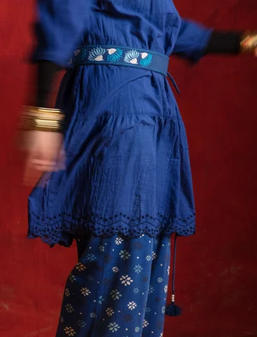 Gürtel „Banaras“ aus Öko-Baumwolle - indigoblau