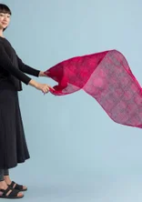 “Grace” linen shawl - pink begonia