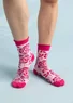 “Rosalie” organic cotton socks (pink begonia L/XL)