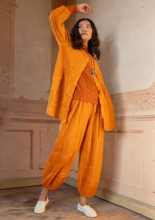 Pantalon « Buij » en coton biologique - œillet d'inde