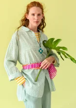 Chemise ”Millie” en coton biologique tissé - menthe poivrée