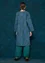 Kleid „Décor“ aus Öko-Baumwolle/Leinen (pfauengrün S)