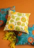 “Sunflower” organic cotton/linen cushion cover (light sand One Size)