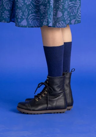 Nappa boots - dark indigo