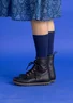 Bottines en cuir nappa (indigo foncé 36)