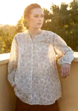 “Lisa” blouse in organic cotton - light sage
