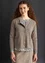 Strickjacke aus Bio-/Recycling-Baumwolle (taupe-melange L)