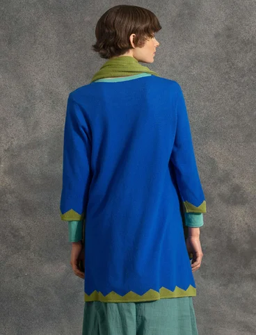 Tunic in wool/cashmere - klein blue