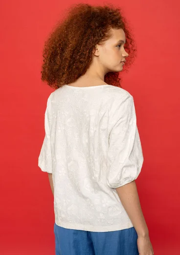 “Eva” top in organic cotton - light ecru