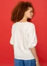 “Eva” top in organic cotton (light ecru S)