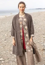 “Kavita” reversible coat in organic cotton - black kashish