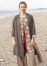 “Kavita” organic cotton reversible coat (black kashish XS)