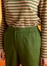 Woven pants in organic cotton dobby (grass green S)