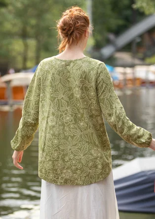 Shirt „Venezia“ aus Bio-Baumwolle - salbei