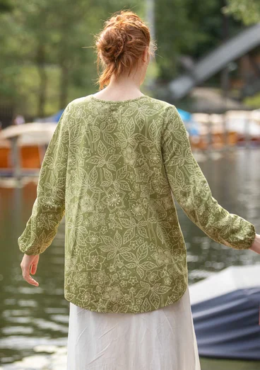 “Venezia” top in organic cotton - salvia