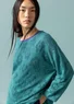 Pointelle sweater in linen/recycled linen (aqua green S)