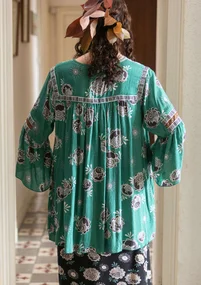 Blouse "Maya" en viscose - absinthe