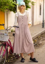 “Juliette” woven viscose sleeveless dress - light peach