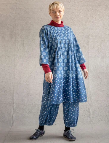 Kleid „Clay“ aus Bio-Baumwollgewebe - indigo