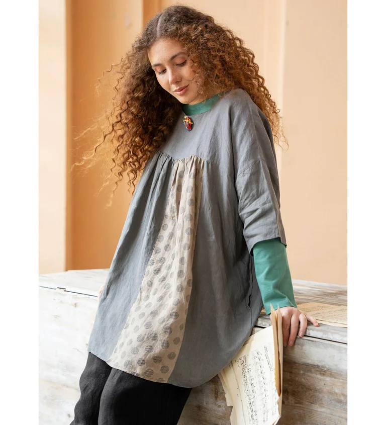 “Sonata” linen tunic