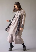 “Marie” woven dress in organic cotton/silk - dove grey