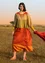 "Desert" woven organic cotton dress (ochre S)