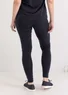 “Eleonora” jersey leggings in organic cotton/spandex (black M)