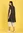 Geweven jurk "Ikat" van katoen - zwart
