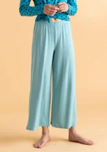 Lyocell/elastane jersey trousers - blue topaz