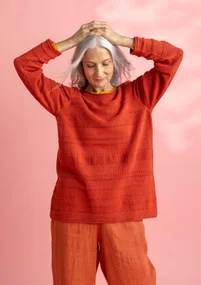 “Edna�” recycled cotton favourite sweater - copper