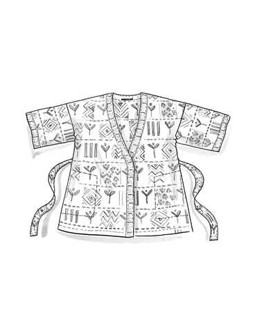 Kimono „Aditi“ aus Leinen - vanille