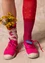 “Cordelia” fabric sneakers (hibiscus 39)