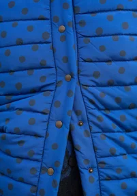 Bodywarmer "Susan" van gerecycled polyester - klein blauw